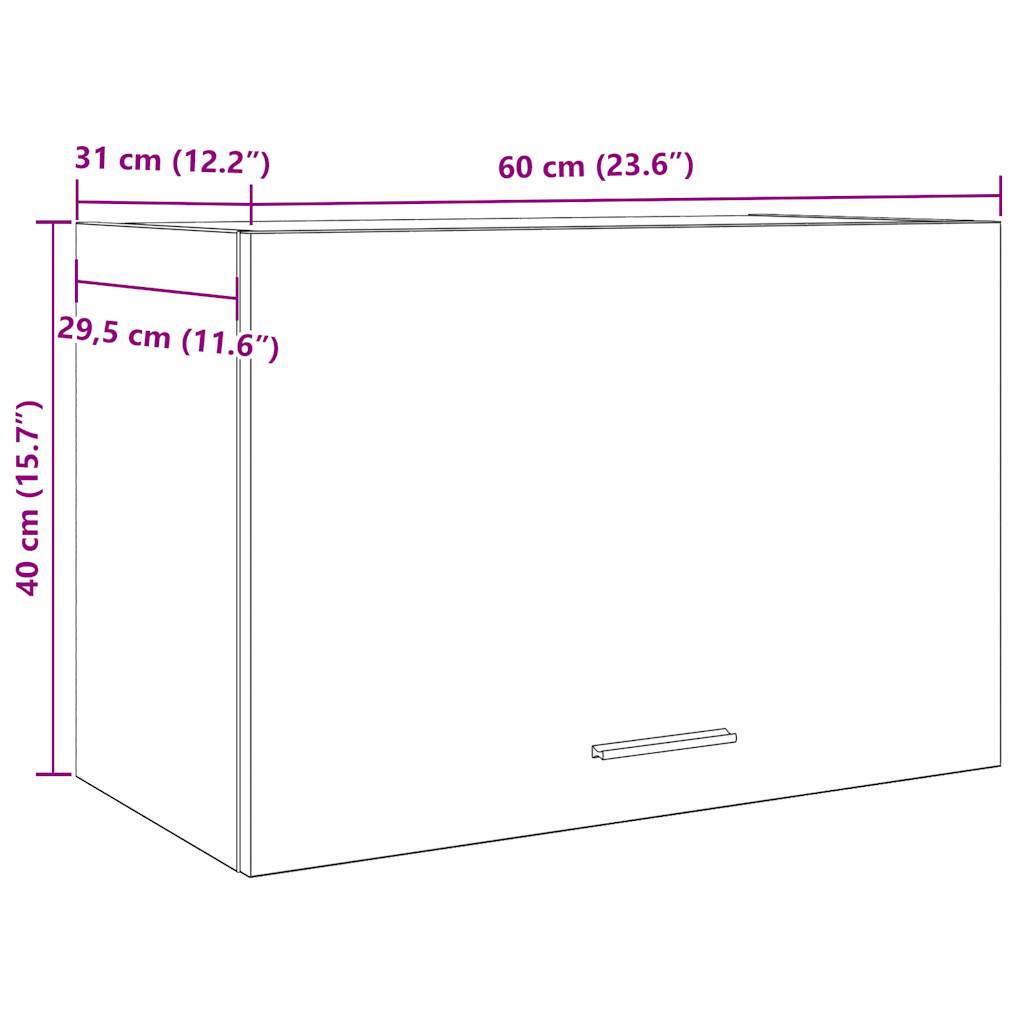 Unterschrank Lyon Weiß 60x46x81,5 cm Holzwerkstoff