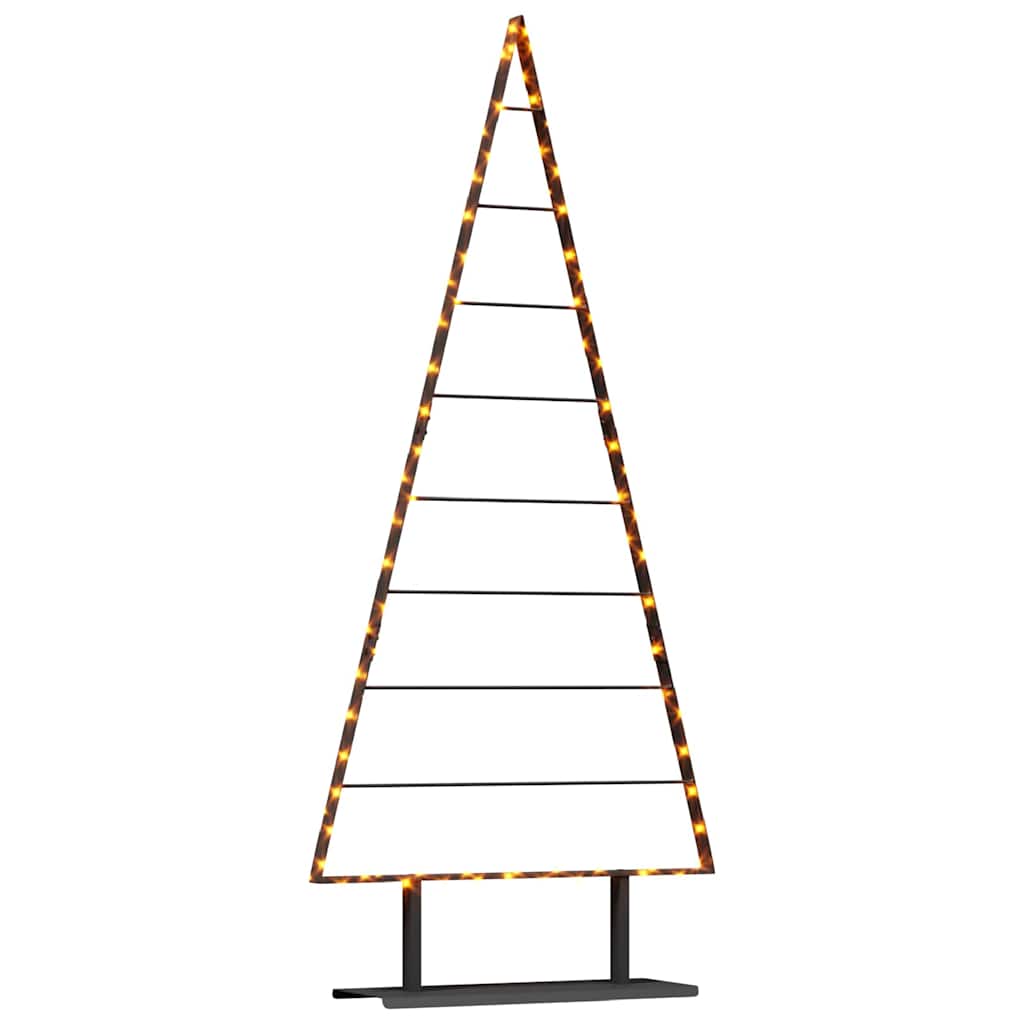 Metall Weihnachtsbaum mit Ständer Schwarz 60 cm Stahl