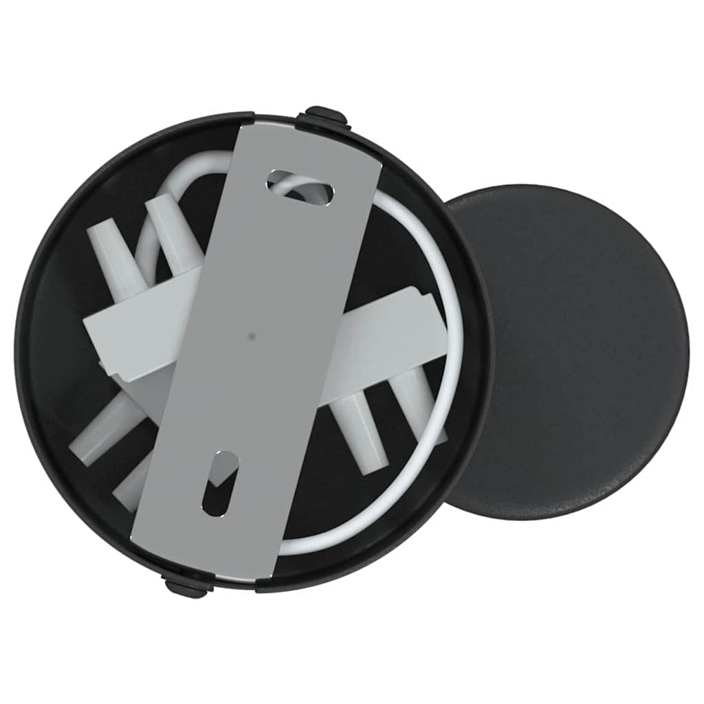 Deckenstrahler mit Strahlern Schwarz 6,5 x 6 x 11,5 cm Metall