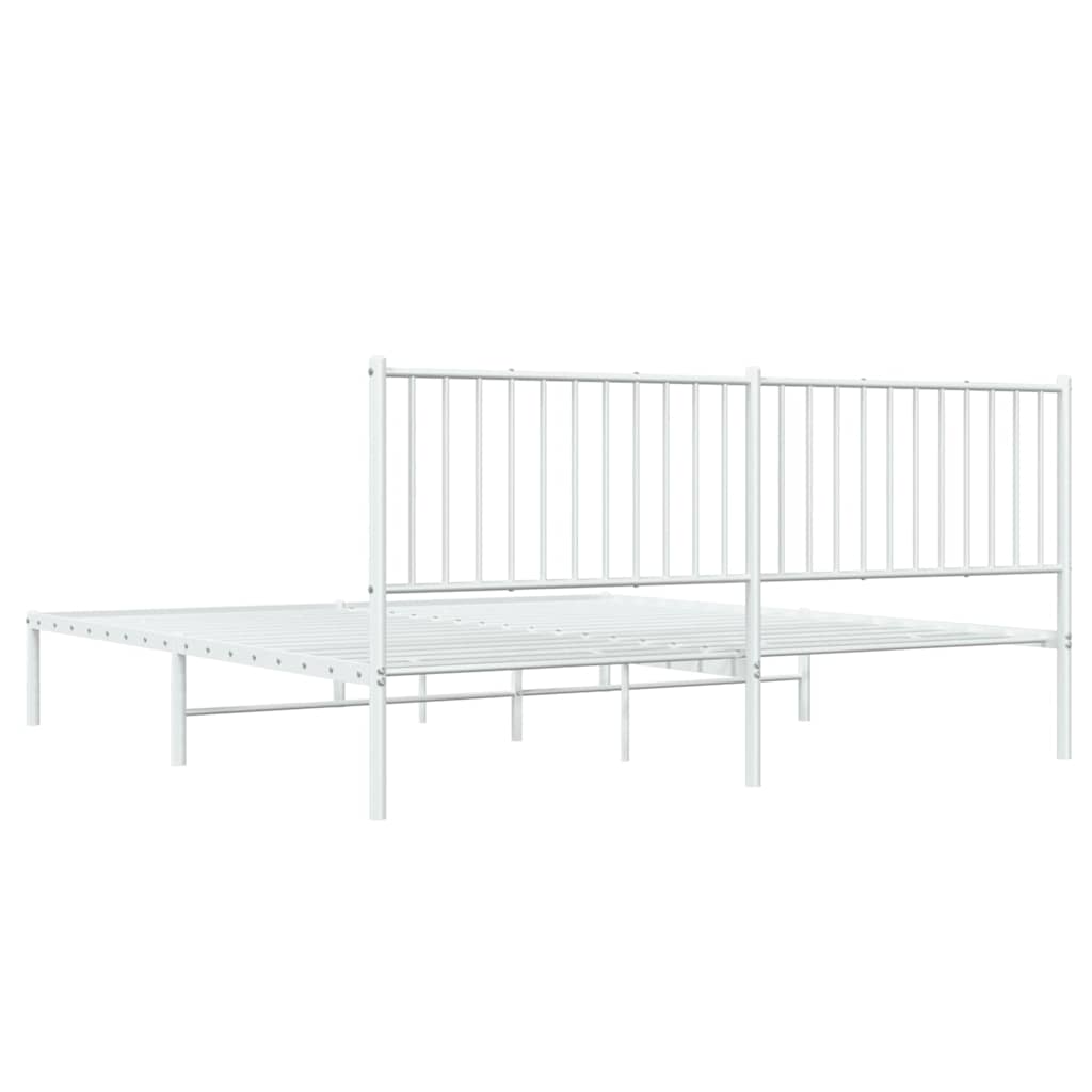 Bettgestell Metall Schwarz 75x190 cm