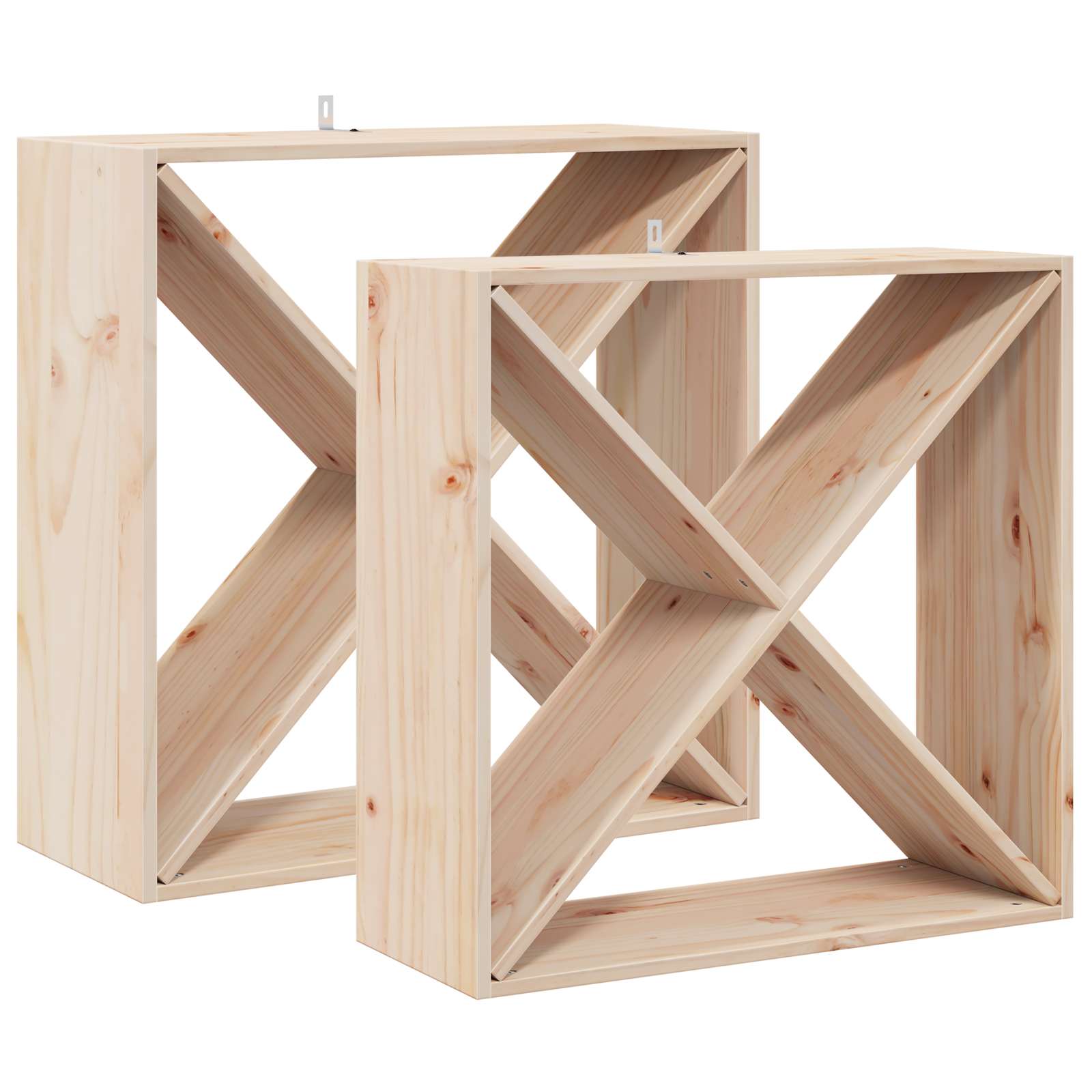 Weinschrank 56 x 25 x 56 cm Massivholz Kiefer