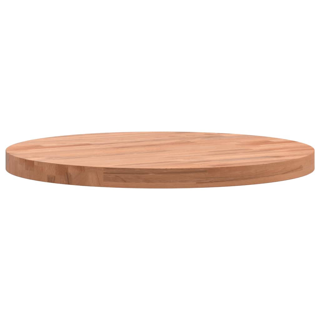 Tischplatte Ø30x1,5 cm Rund Massivholz Buche
