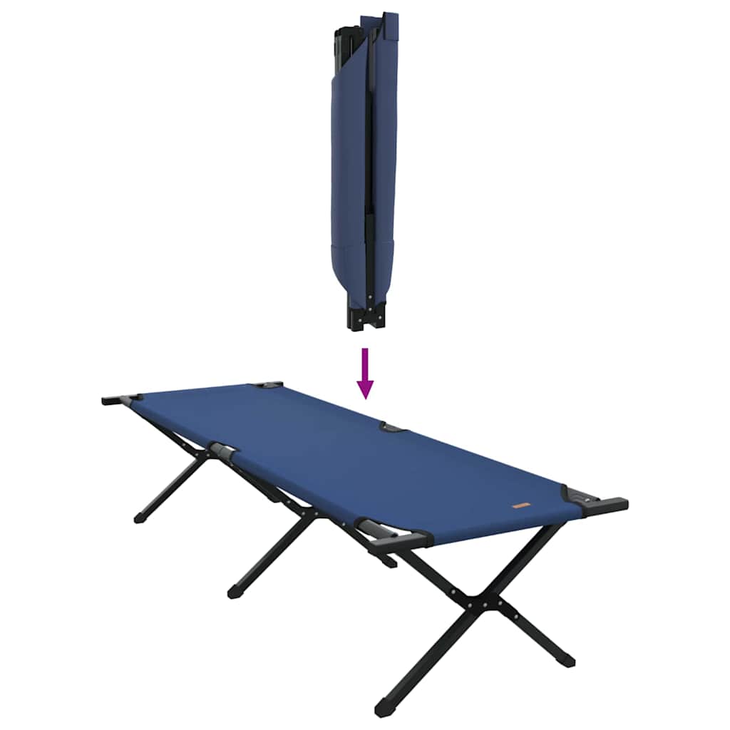 Klapp Schlafbett fürs Camping Blau 193 x 69 x 45 cm