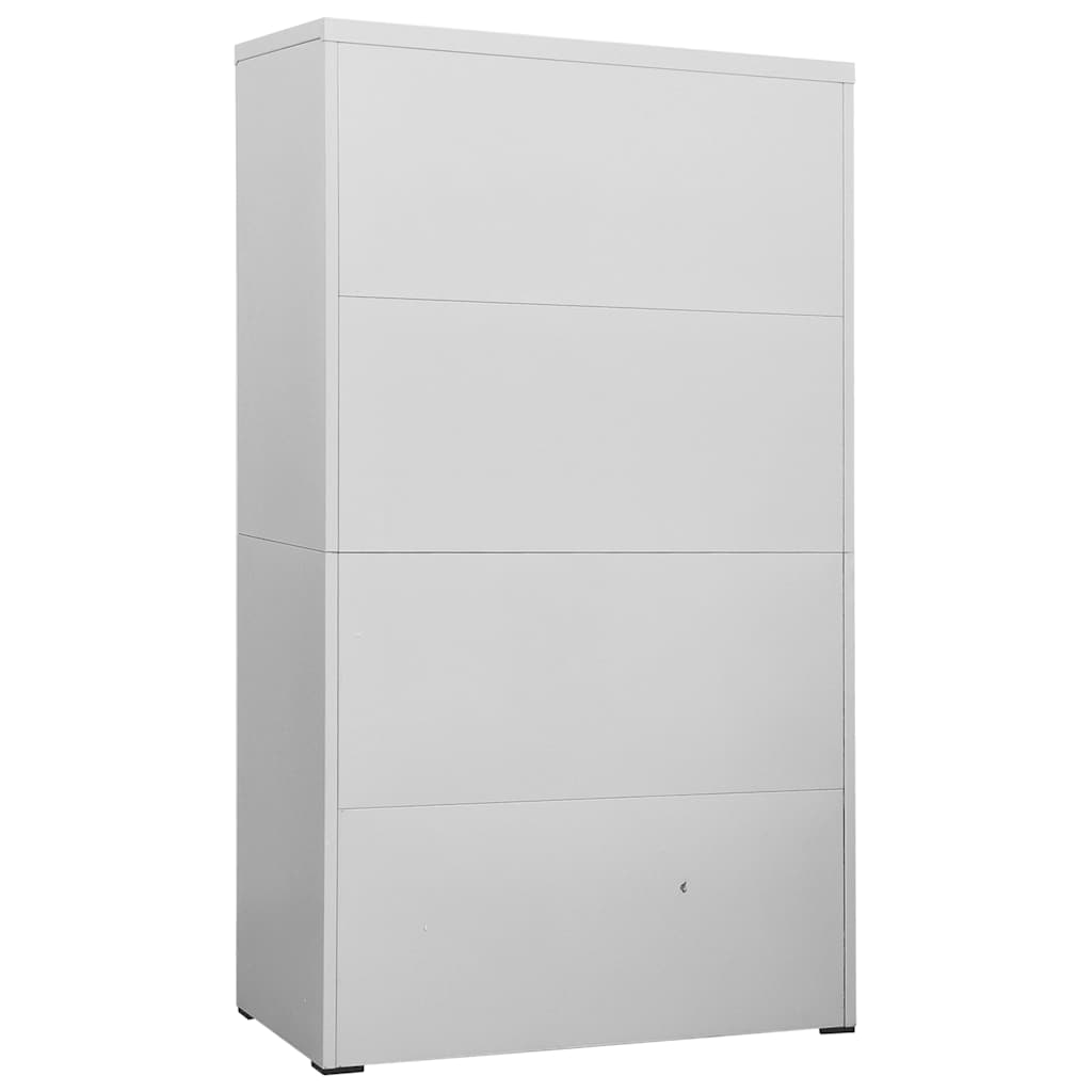 Aktenschrank Weiß 90x46x72,5 cm Stahl