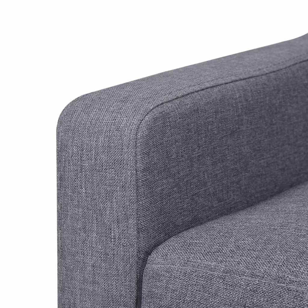 2-Sitzer Sofa Stoff Cremeweiß