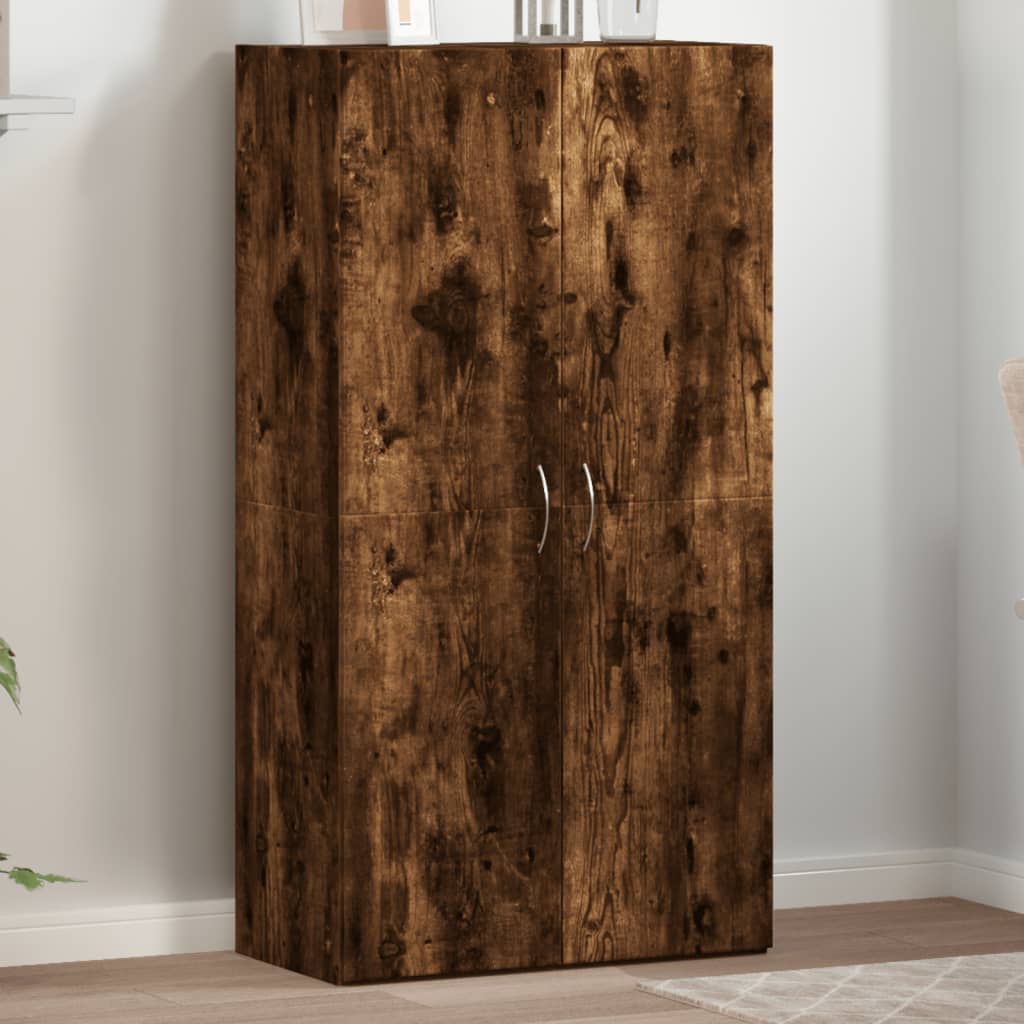 Aktenschrank Weiß 60x32x153 cm Holzwerkstoff