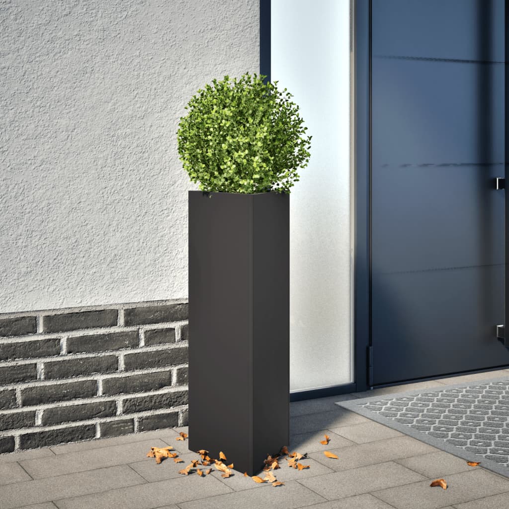 Pflanzkübel 30x26x75 cm Cortenstahl
