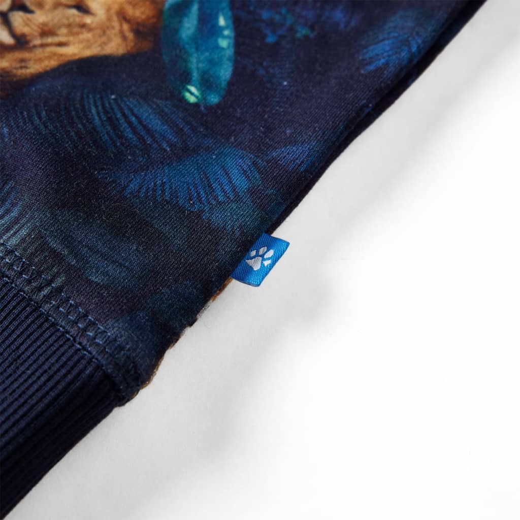 Kinder-Sweatshirt Marineblau 140