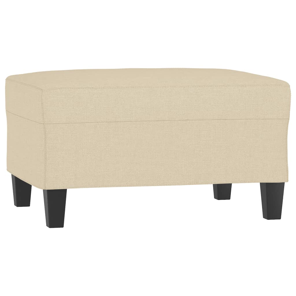 Fußhocker Hellgrau 60x50x41 cm Stoff