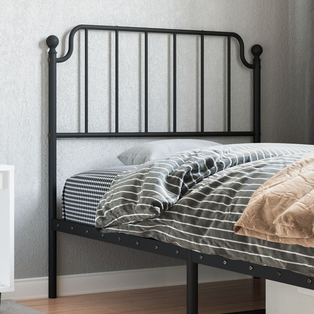 Ersatz-Kopfteil Metall Schwarz 135 cm