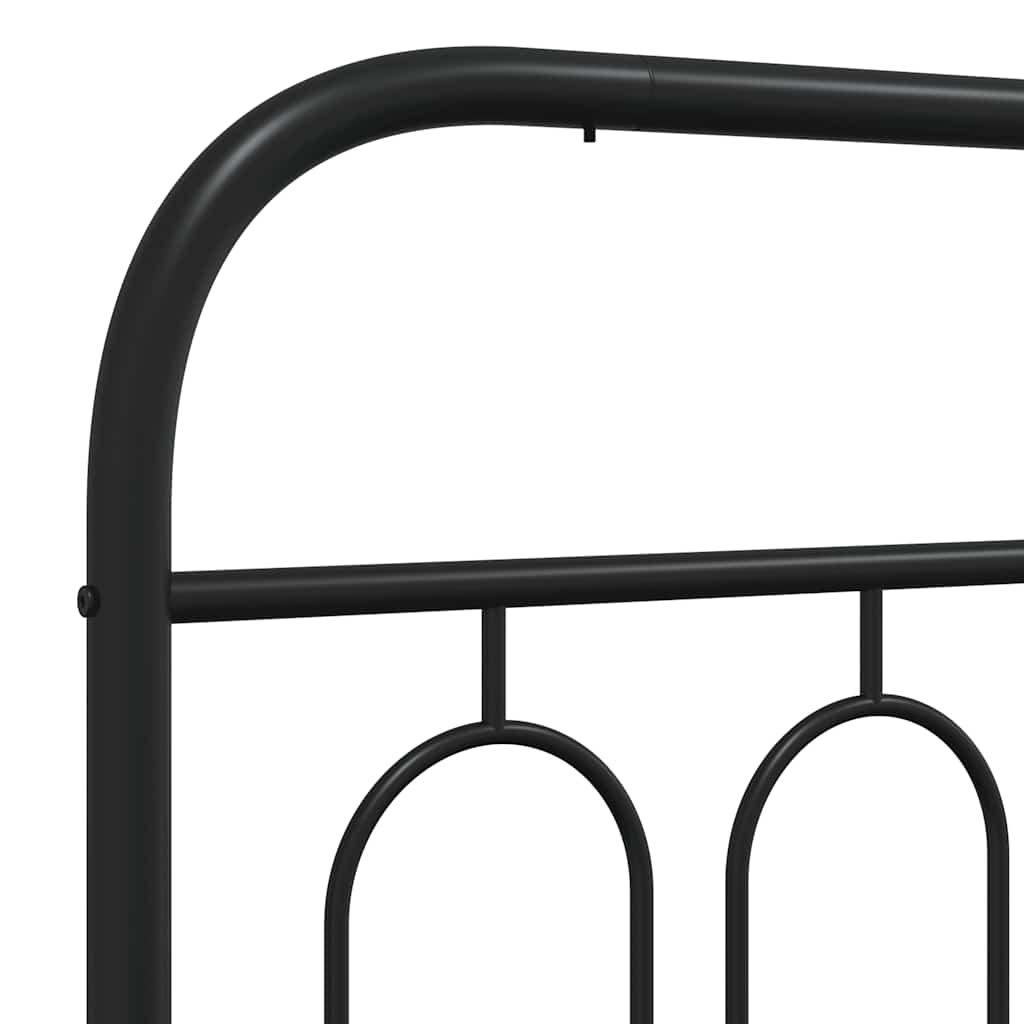 Ersatz-Kopfteil Metall Schwarz 75 cm
