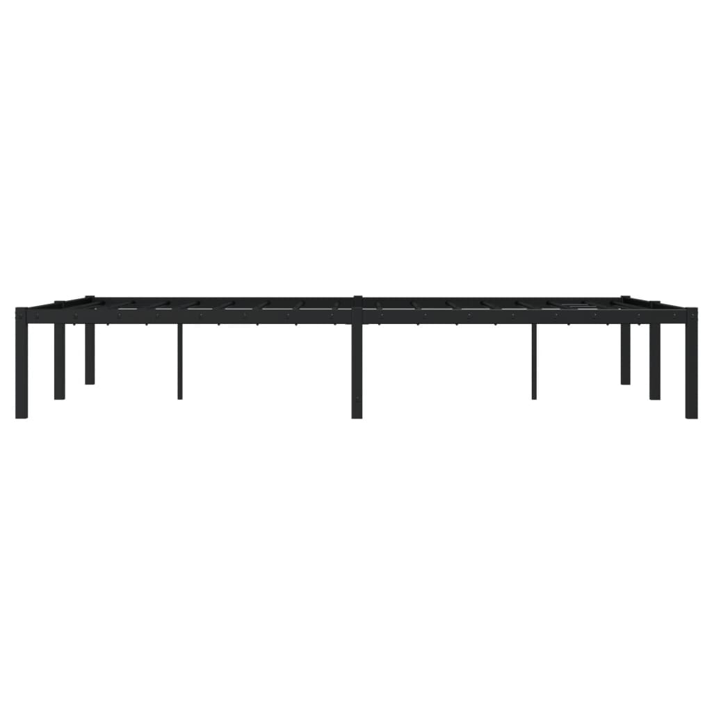 Bettgestell Metall Schwarz 75x190 cm