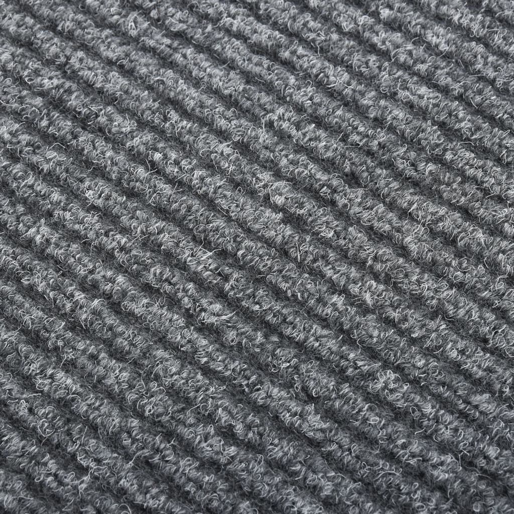 Teppichläufer Grau 80 x 150 cm Stoff