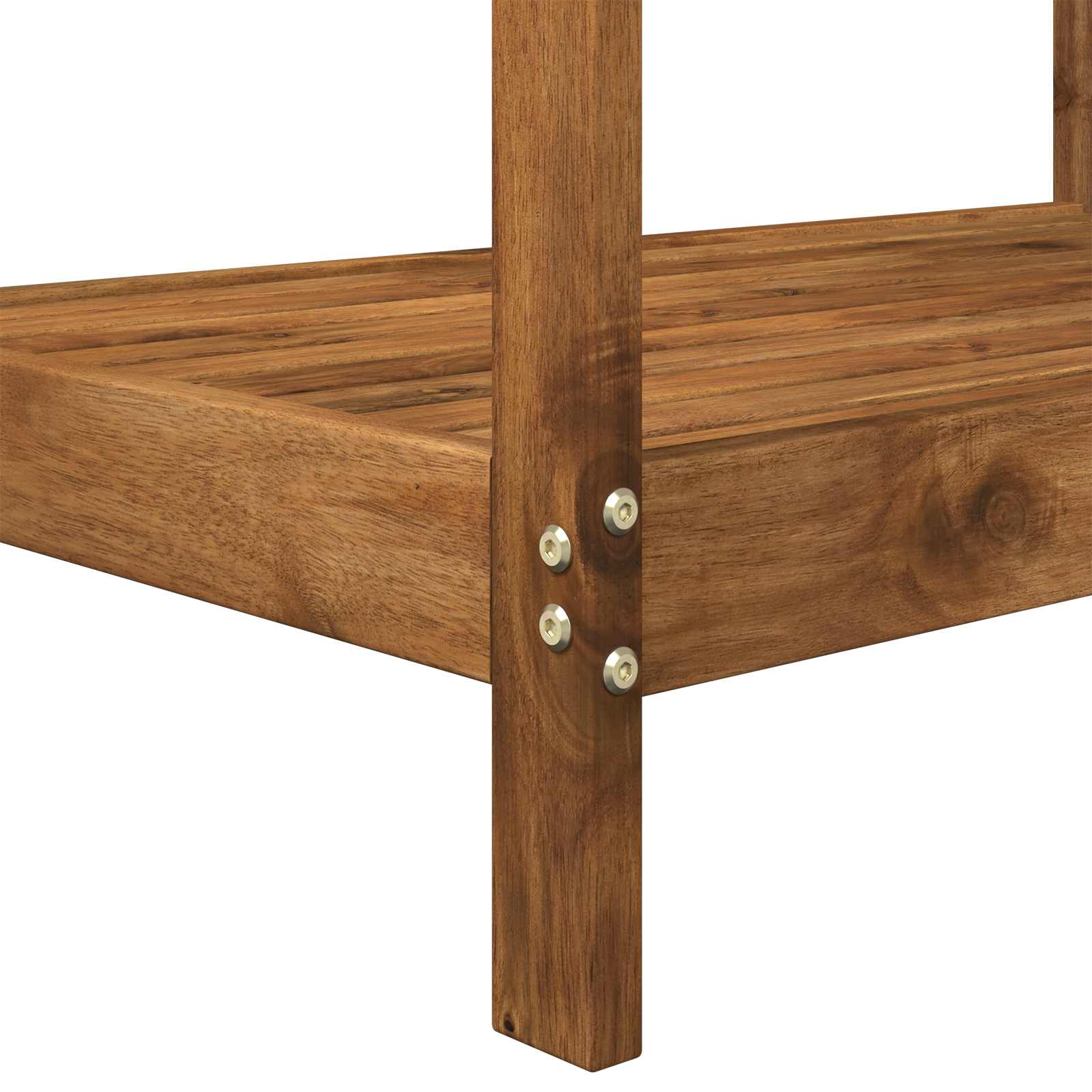 Outdoor Umtopfbank 56,5 x 48,5 x 107 cm Massivholz Akazie Natur