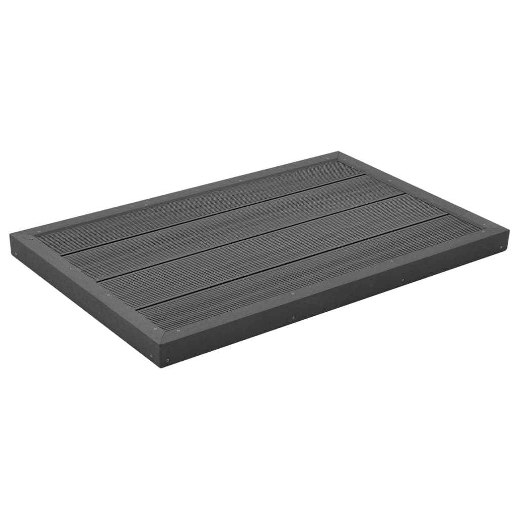 Bodenelement für Solardusche Braun 101x63x5,5 cm WPC