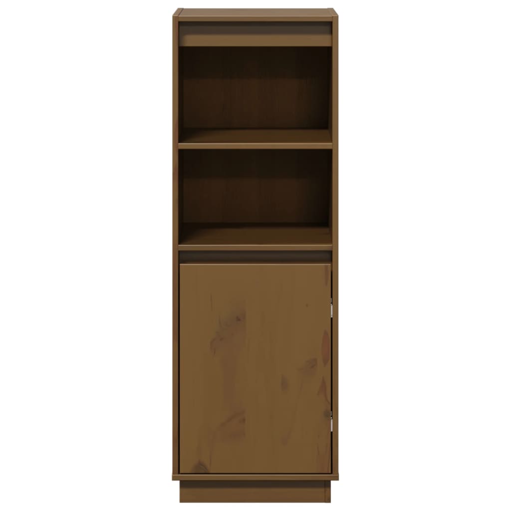 Highboard 37x34x110 cm Massivholz Kiefer