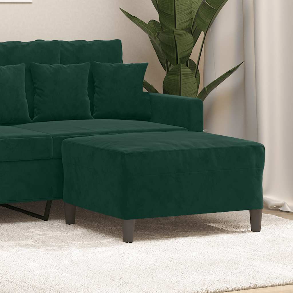 Fußhocker Hellgrau 60x50x41 cm Samt