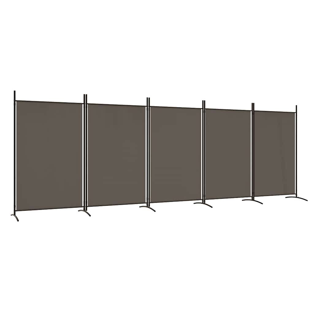 3-tlg. Raumteiler Weiß 260x180 cm Stoff
