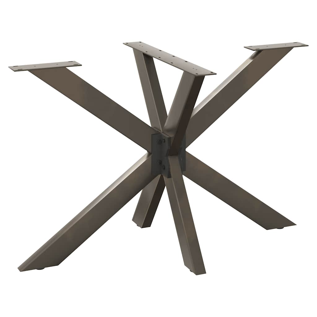 Couchtischbein in Spinnenform Naturstahl 98x58x(42-43) cm Stahl