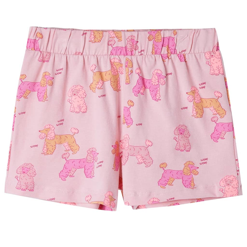 Kinderpyjama mit Kurzen Ärmeln Hellrosa 92