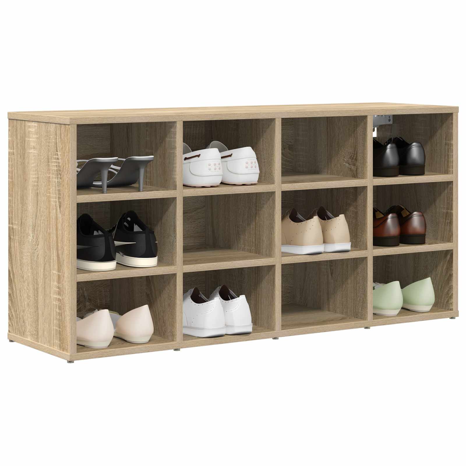 Schuhregale 2 Stk. Weiß 52,5x30x50 cm