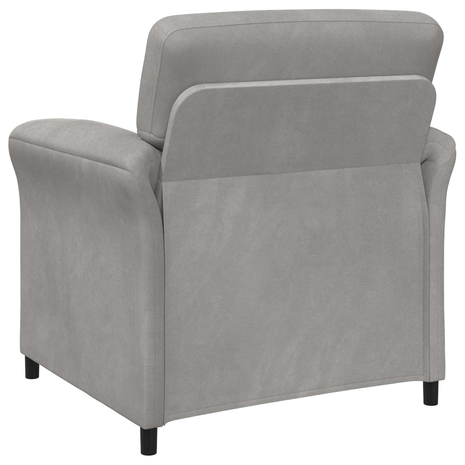 1-Sitzer Sofa Hellgrau 88 x 83 x 95 cm Samt