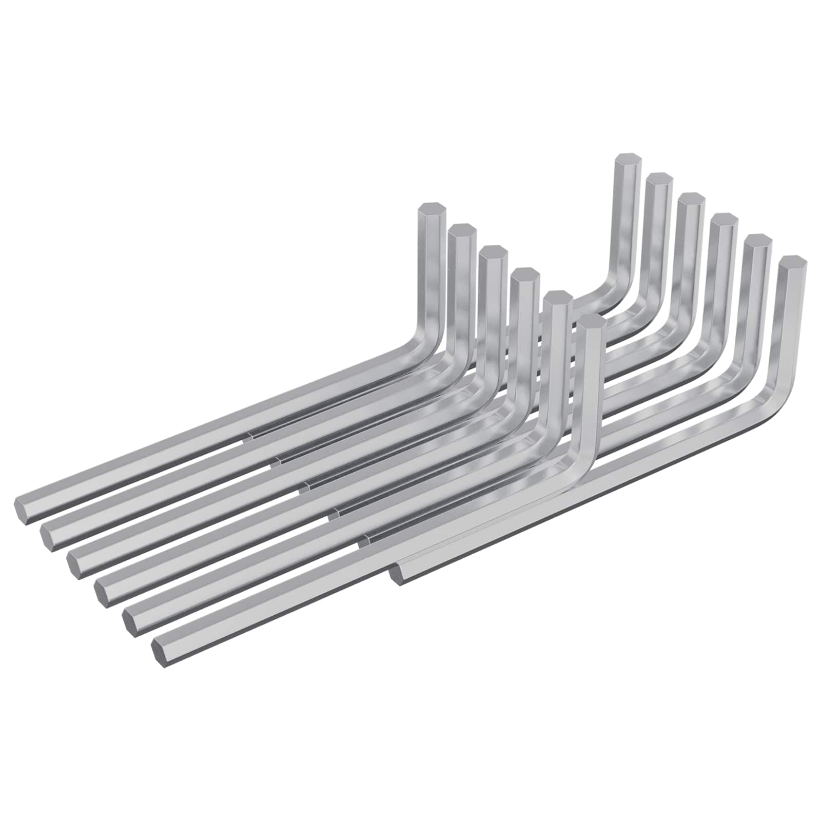 Inbusschlüssel 2 pcs Silber 20 x 52 mm Stahl