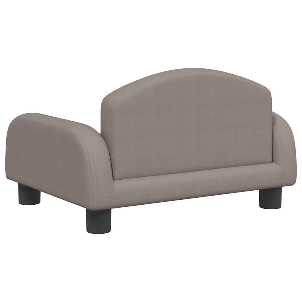 Kindersofa Creme 70x45x30 cm Stoff