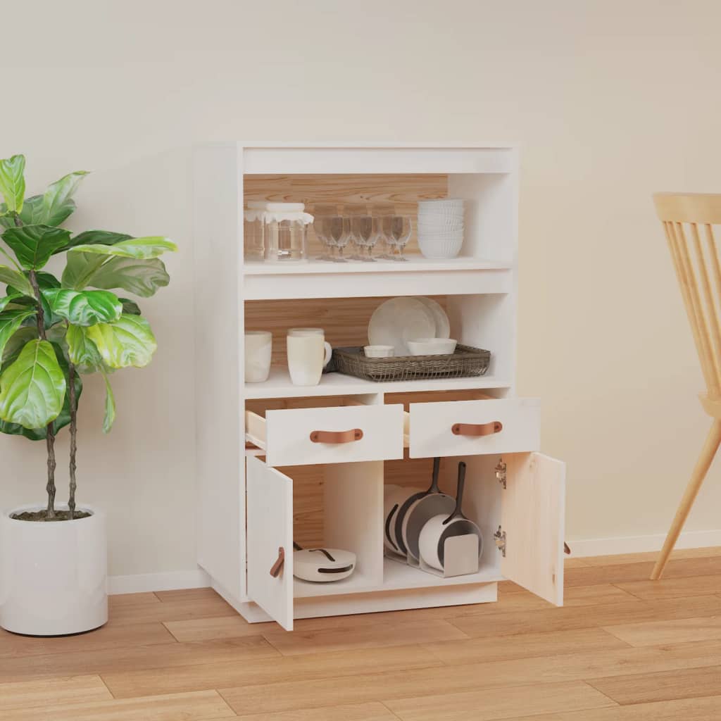 Highboard 67x40x108,5 cm Massivholz Kiefer