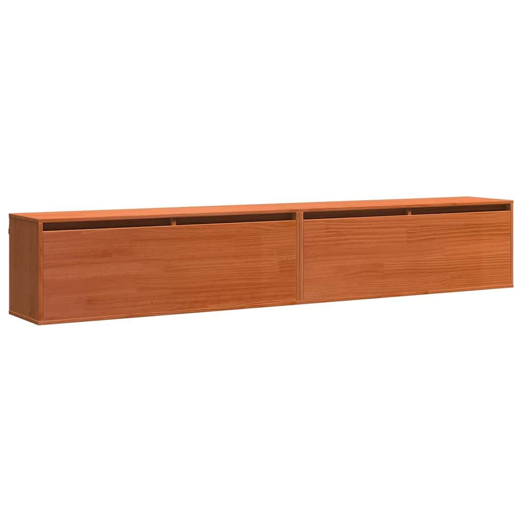 Wandschrank 100x30x35 cm Massivholz Kiefer