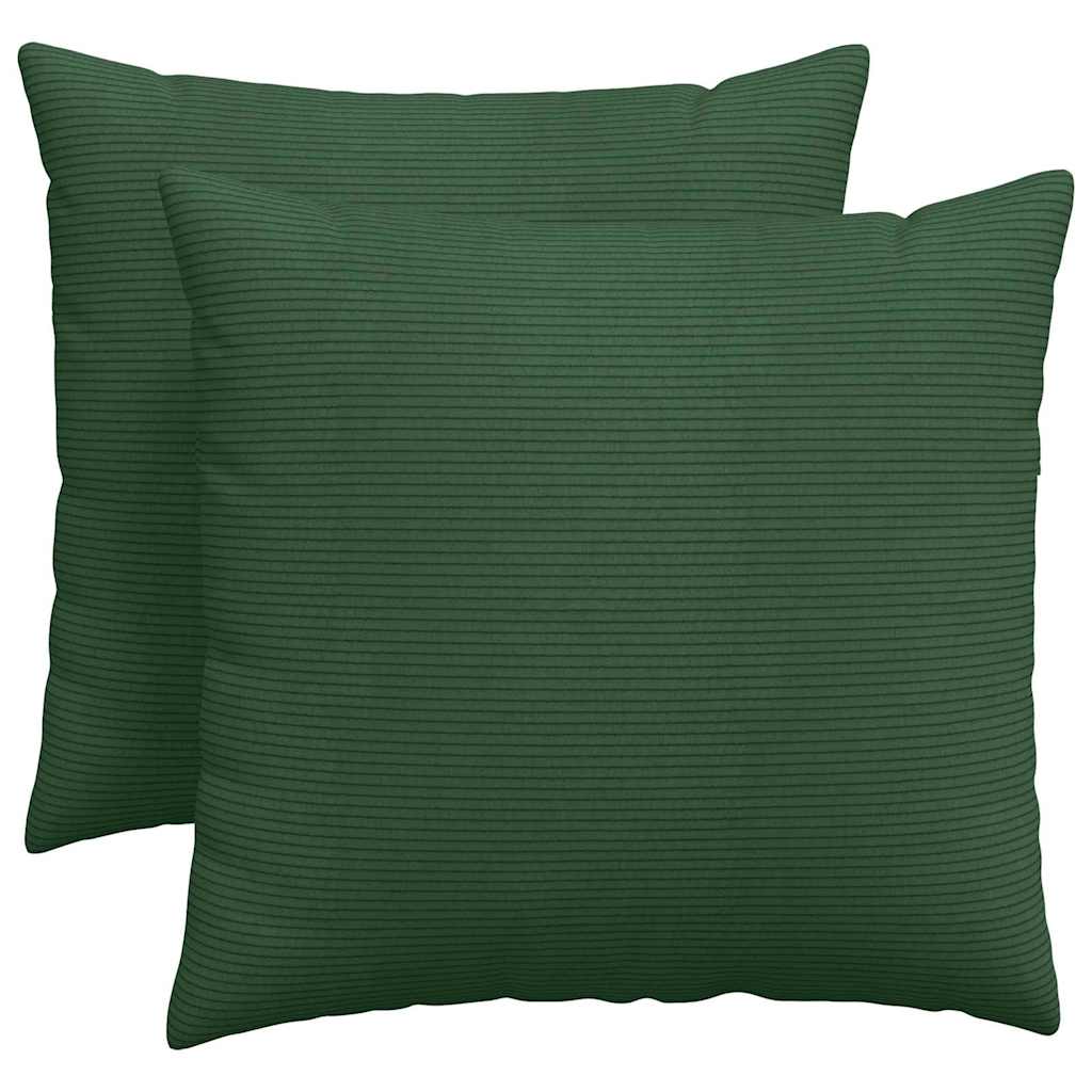 Sofakissen 2 Stück Hellgrau 50 x 30 cm Cordstoff