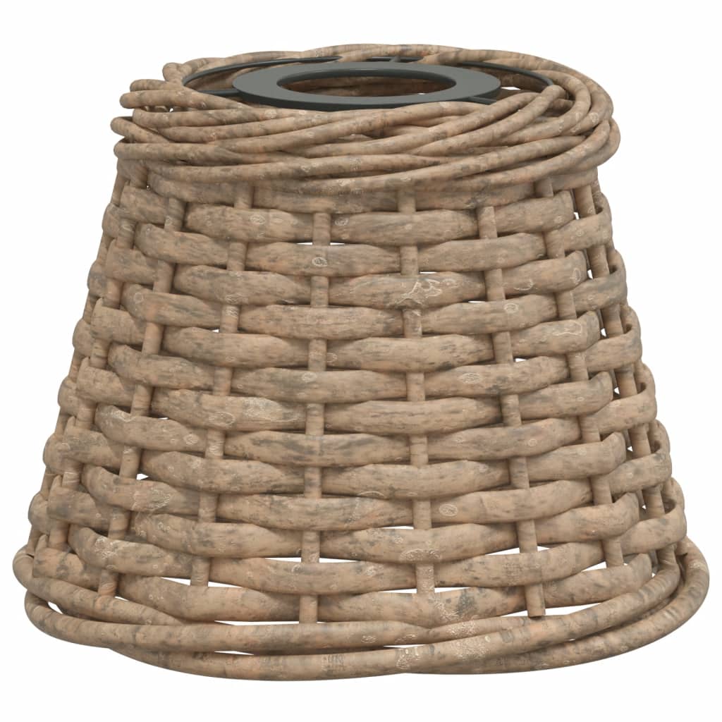 Lampenschirm Weiß Ø15x12 cm Korbweide