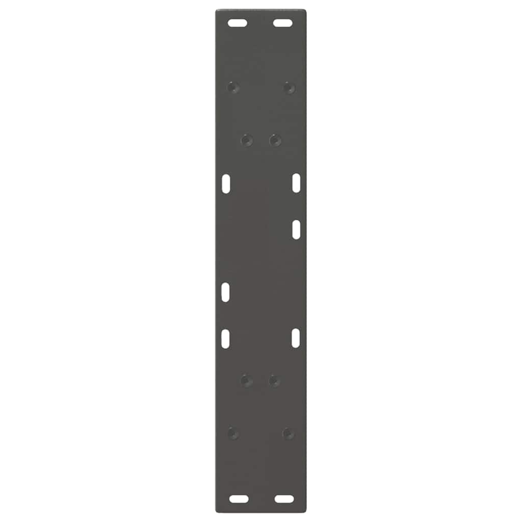 Couchtischbeine V-Form 2 Stück Schwarz 30x(30-31,3) cm Stahl