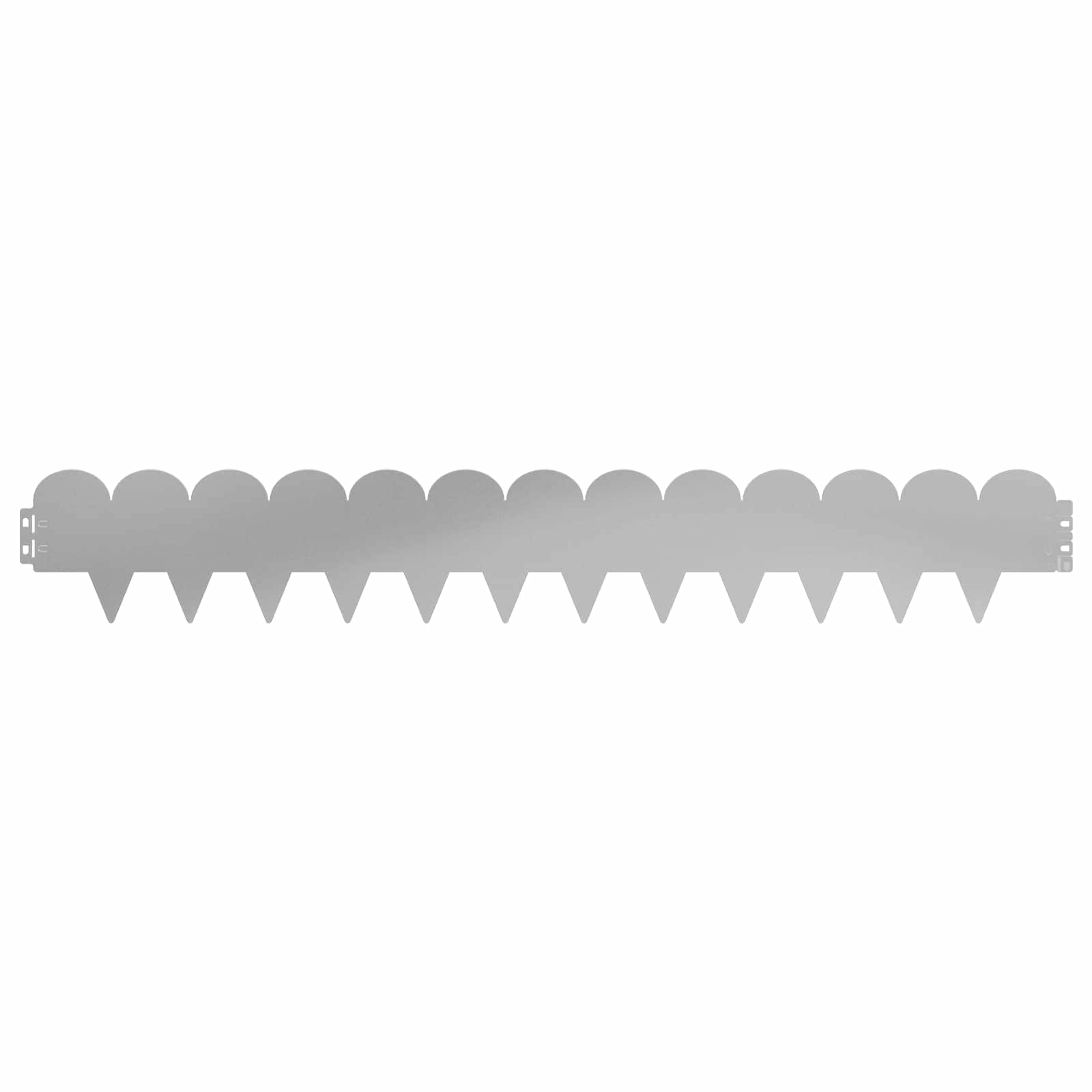Raseneinfassung 10 pcs 103 x 15 cm Stahl Schwarz