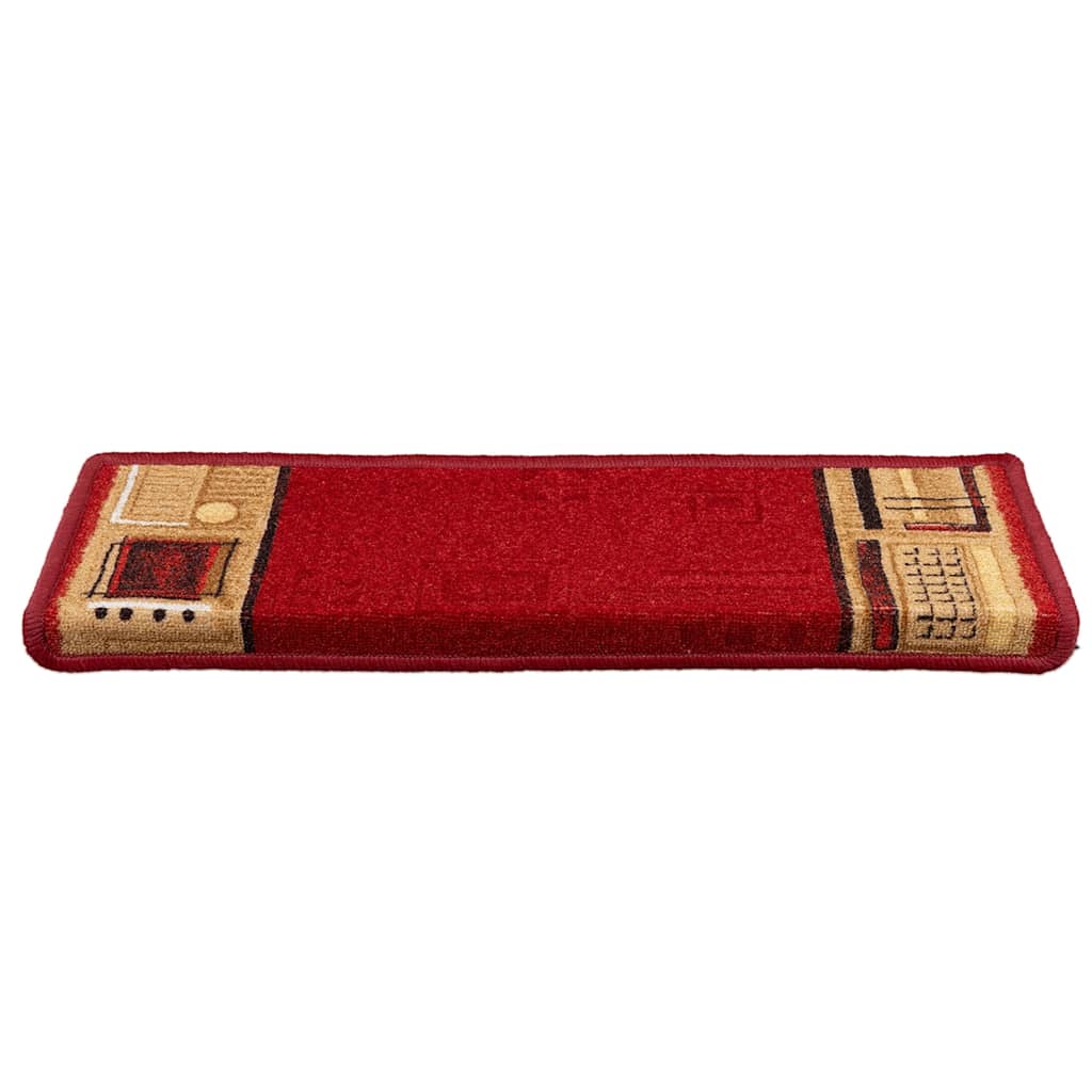 Stufenmatten Selbstklebend 5 Stk. 65x21x4 cm Rot
