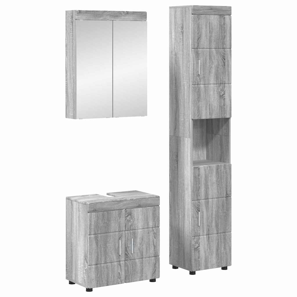 Badezimmermöbel-Set TULUM 2 pcs Weiß 60 x 34 x 63 cm
