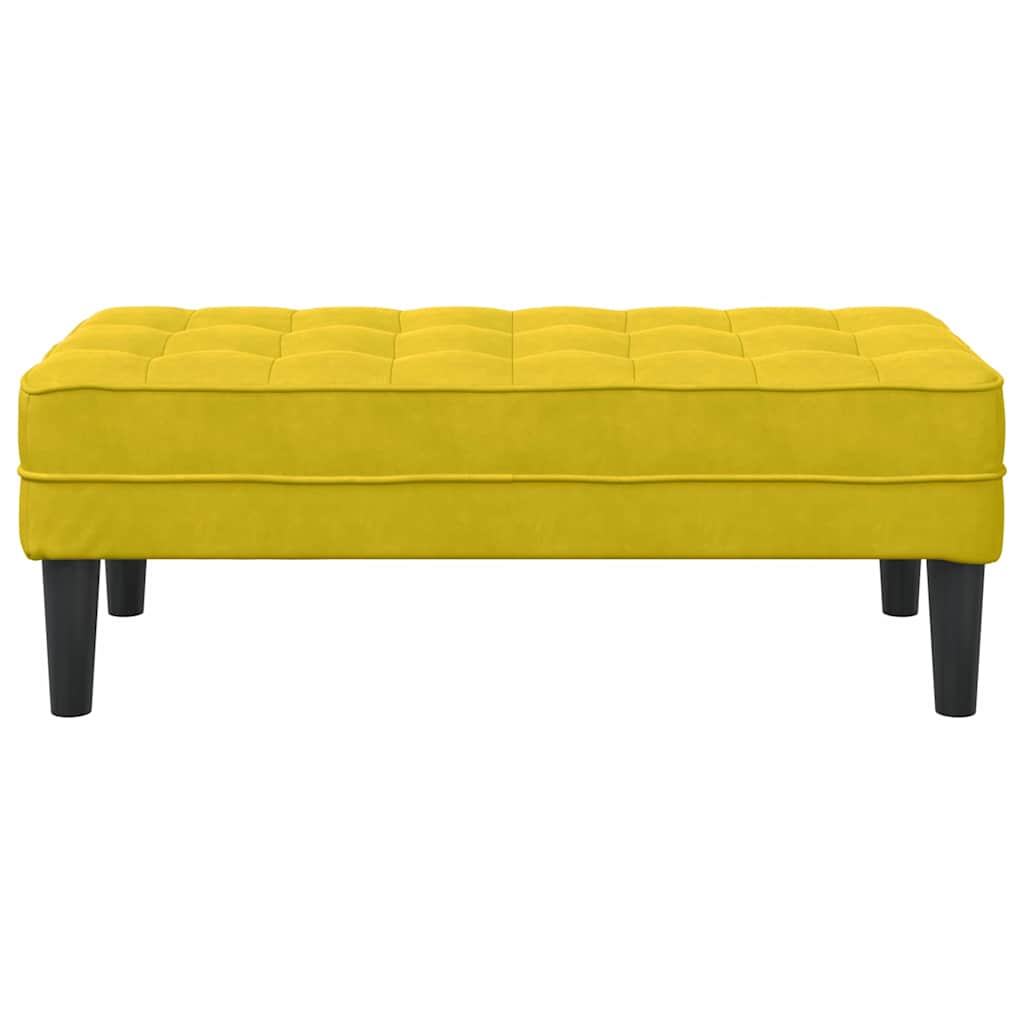 Bank mit Kissen Hellgrau 113 x 57 x 39 cm Samt