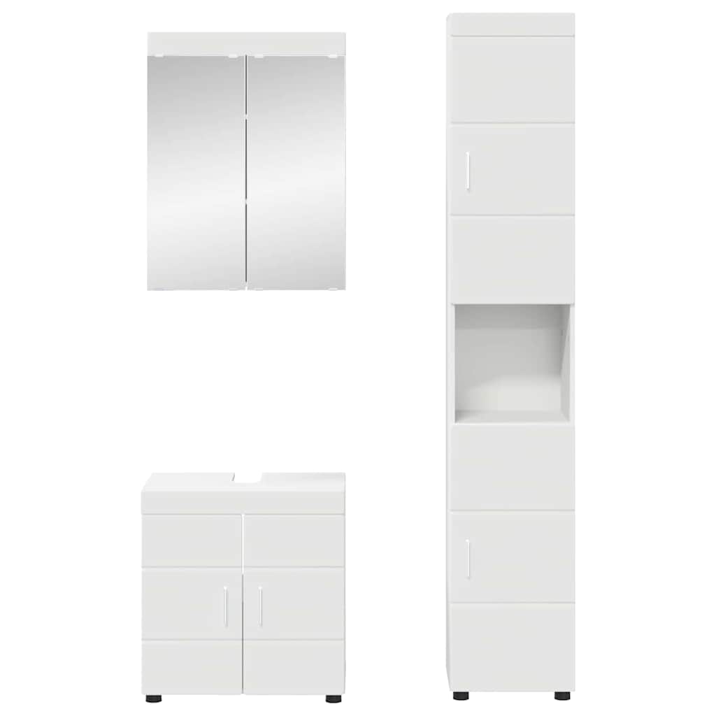 Badezimmermöbel-Set TULUM 2 pcs Weiß 60 x 34 x 63 cm