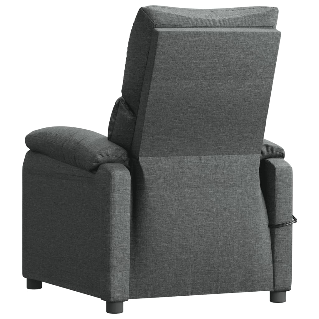 Massagesessel Elektrisch Schwarz Stoff