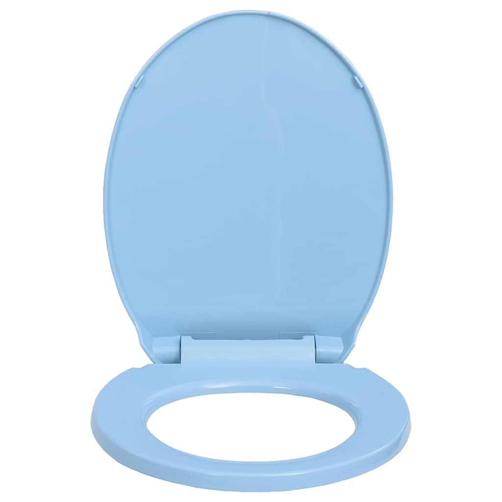 Toilettensitz mit Absenkautomatik Hellgrau Oval