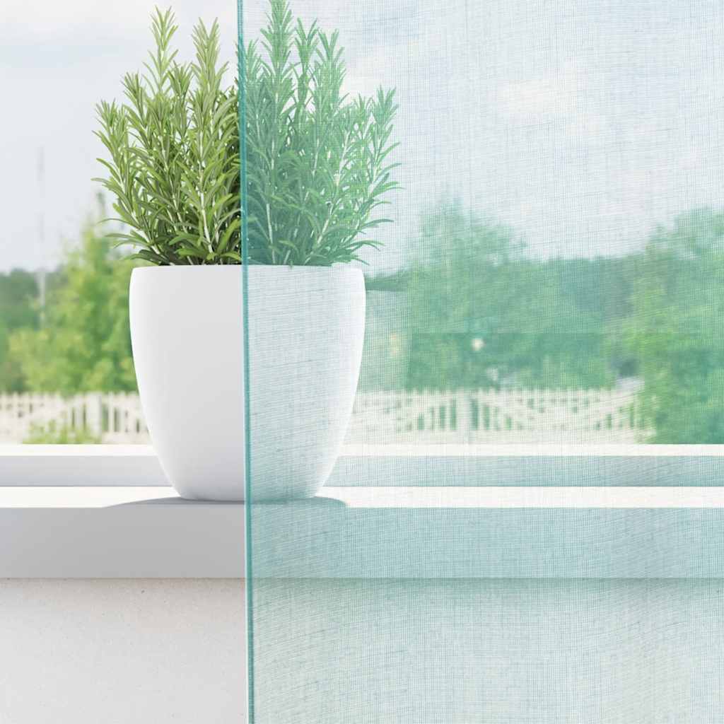 Voile Vorhänge mit Ösen 2 Stk. Apfelgrün 140x140 cm