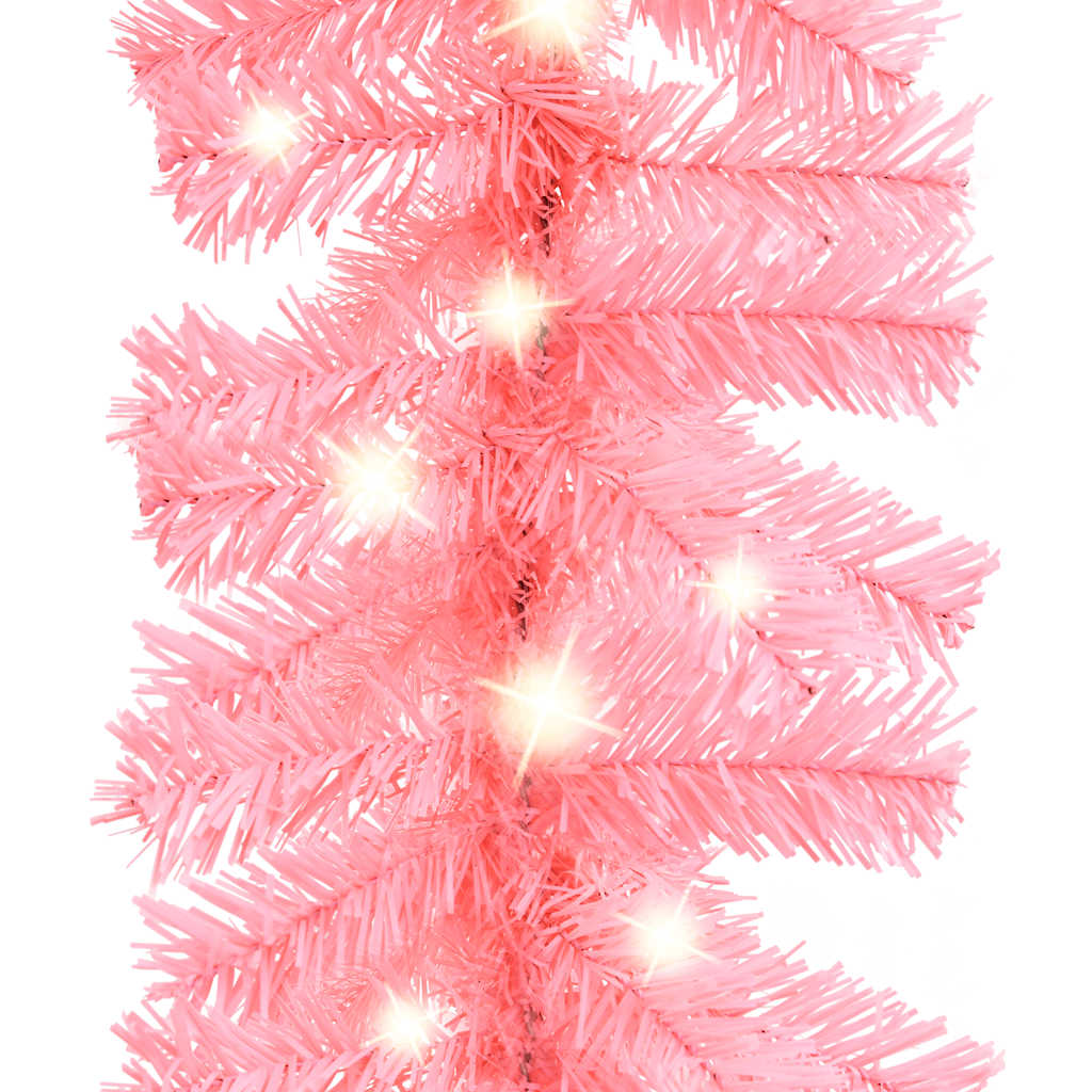 Weihnachtsgirlande mit LED 10 m Schwarz