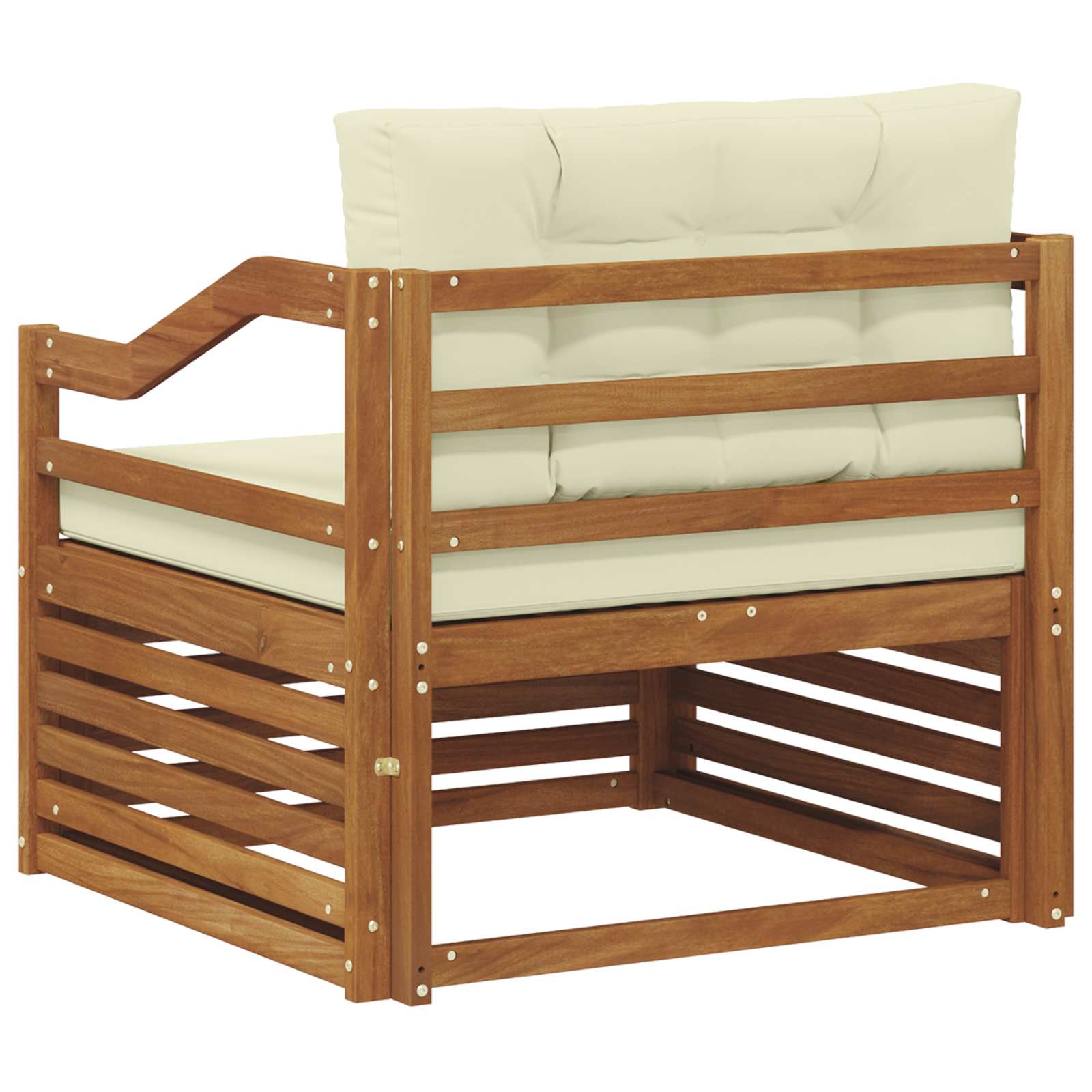 2 Stück Outdoor-Sofa Natur