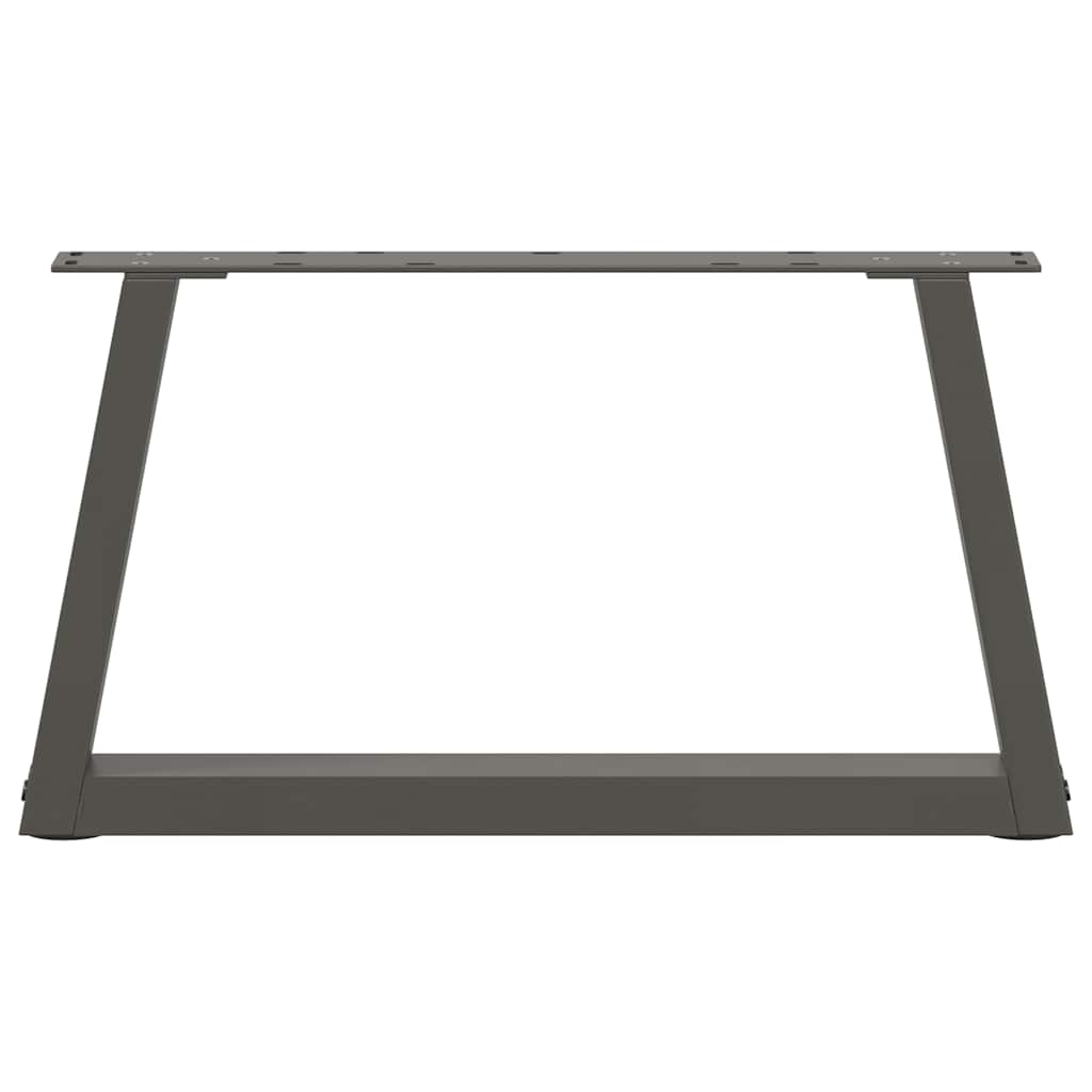 Couchtischbeine V-Form 2 Stück Schwarz 30x(30-31,3) cm Stahl