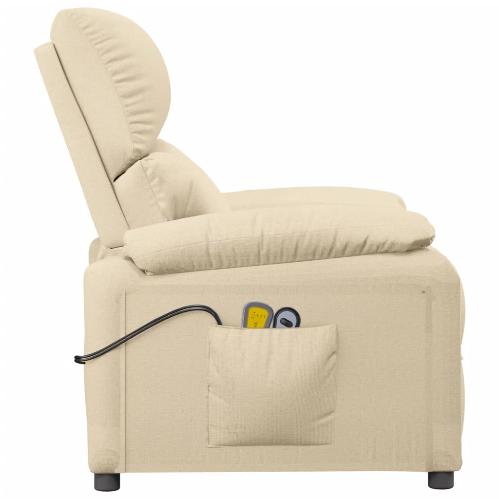 Massagesessel Elektrisch Schwarz Stoff