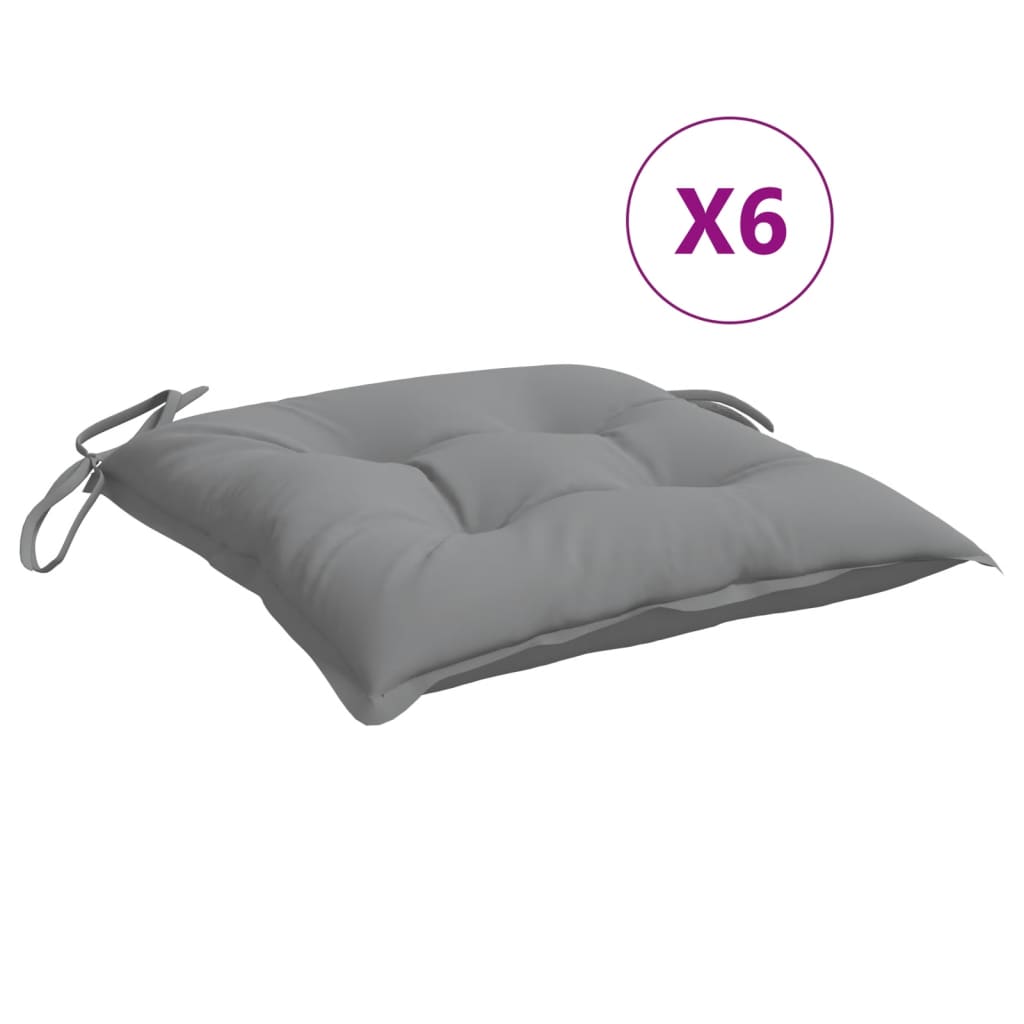Stuhlkissen 4 Stk. Hellblau 40x40x7 cm Oxford-Gewebe