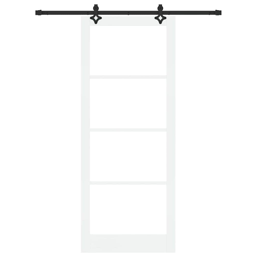 Schiebetür ORKDAL Natürlich und Schwarz 61 x 198,5 cm