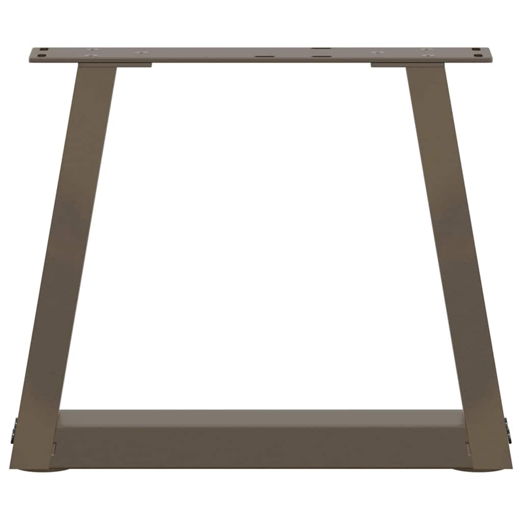 Couchtischbeine V-Form 2 Stück Schwarz 30x(30-31,3) cm Stahl