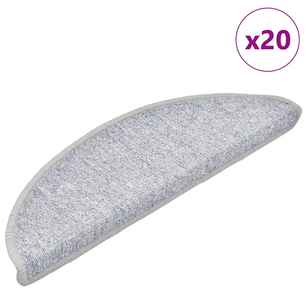 Stufenmatten 15 Stk. 56x17x3 cm Anthrazit Halbrund