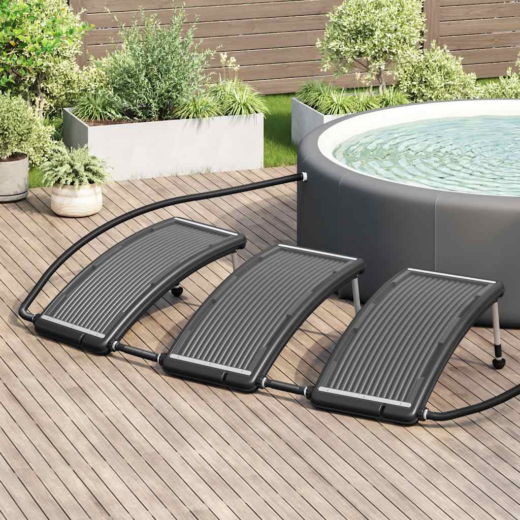 Gebogene Solar-Heizpaneele für Pool 2 Stk. 110x65 cm